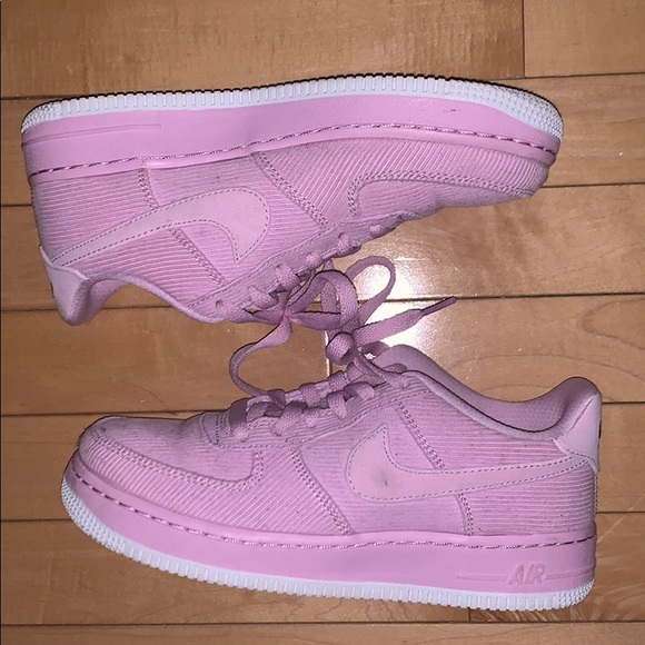 pink corduroy air force 1